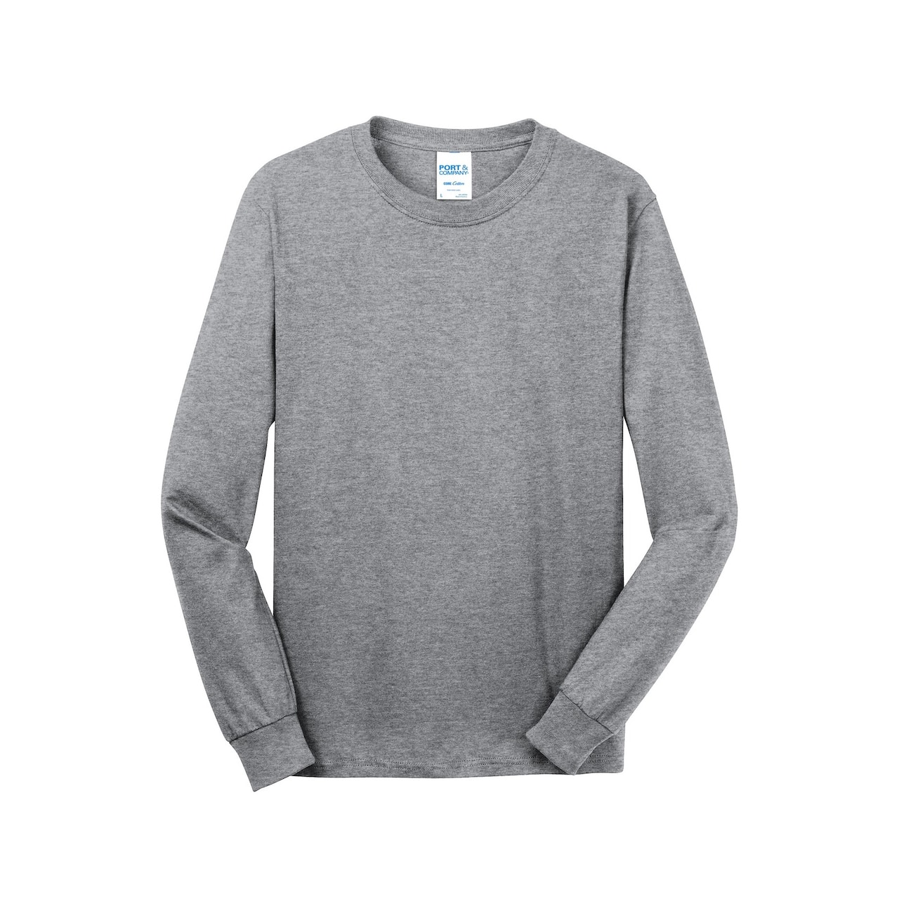 Port & Company® Core Cotton Long Sleeve Crew Neck T-Shirt